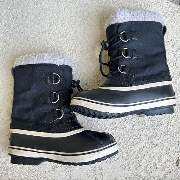 Sorel children’s yoot pac to boot fur winter children’s Sz 1 unisex - Picture 8 of 12